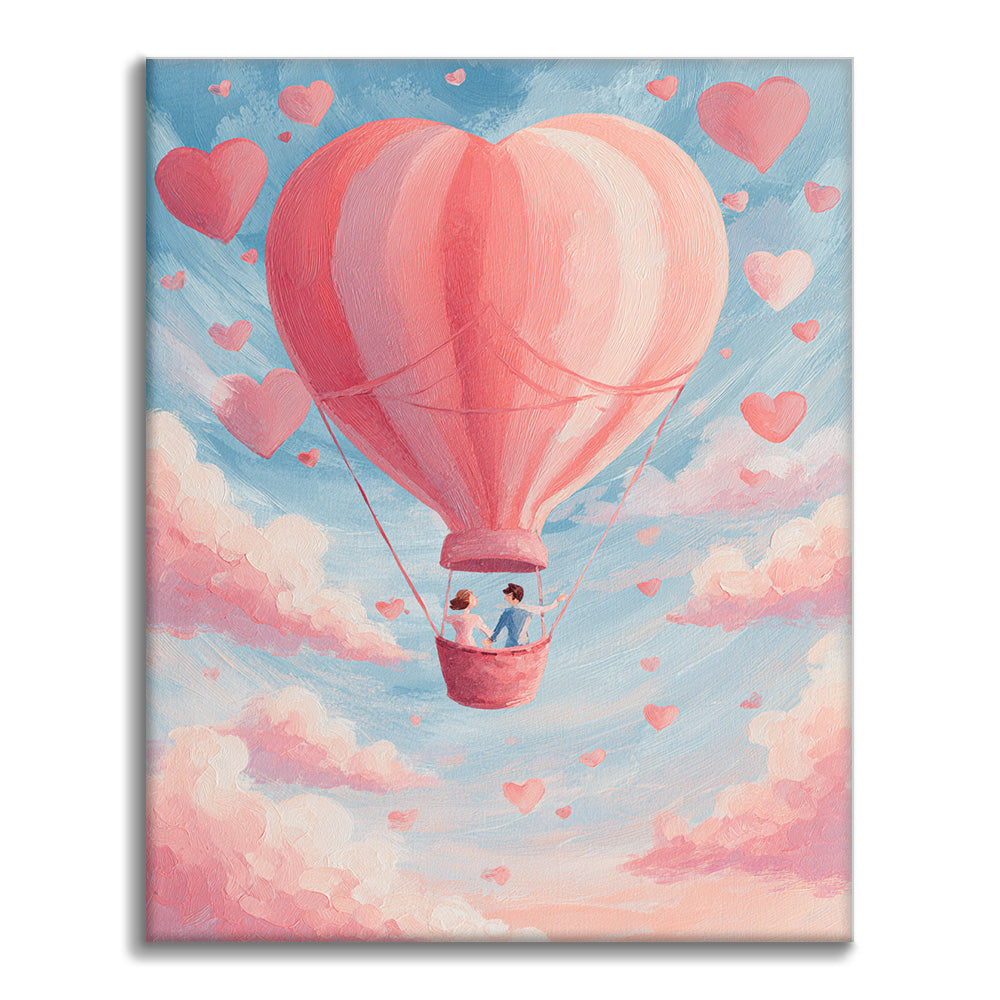 Amor en el aire - Pintar por números