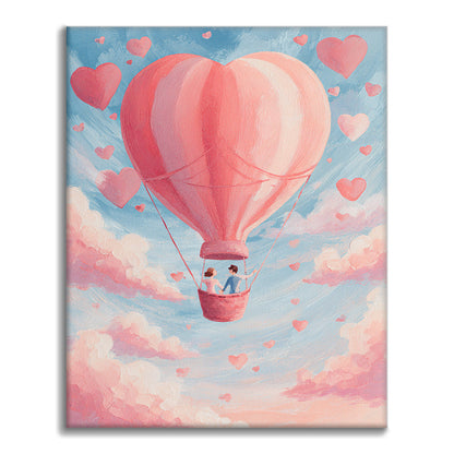 Amor en el aire - Pintar por números