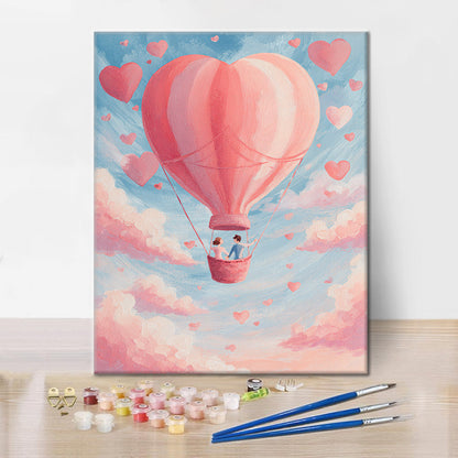 Amor en el aire - Pintar por números