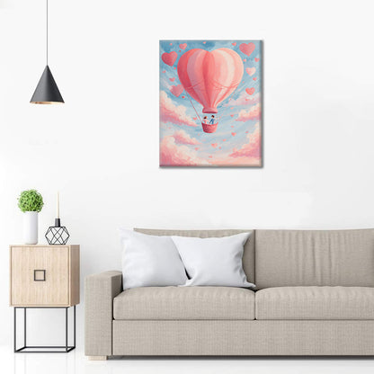 Amor en el aire - Pintar por números