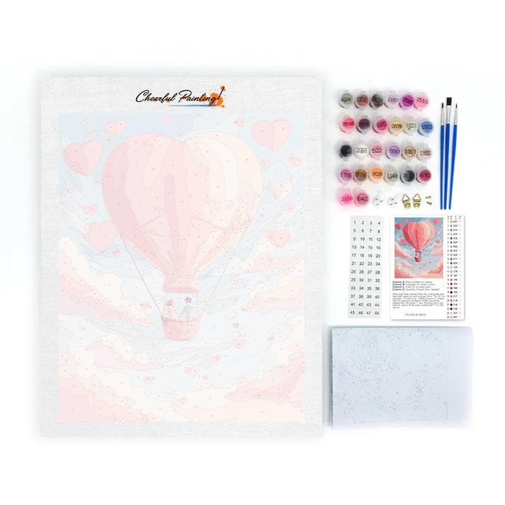 Amor en el aire - Pintar por números