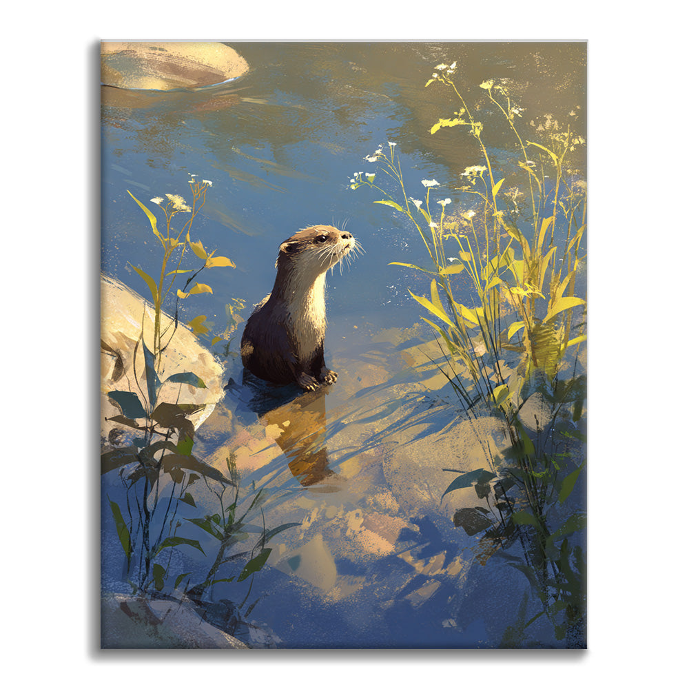 Nutria de río - Pintar por números