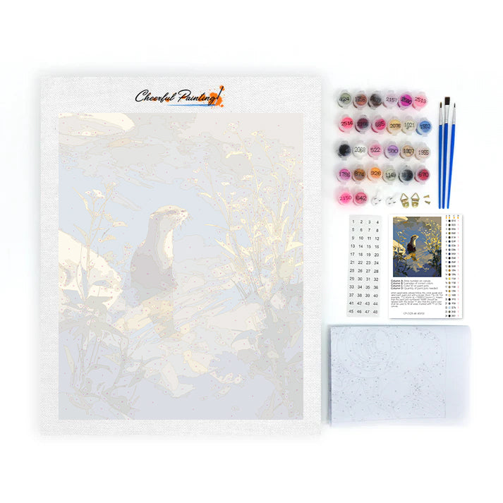 Nutria de río - Pintar por números