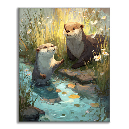 Nutria de primavera - Pintar por números