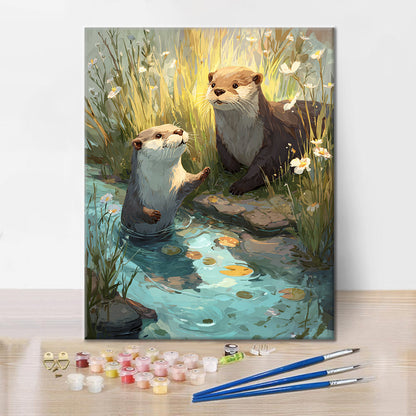Nutria de primavera - Pintar por números