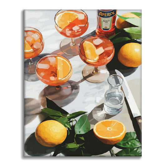 Bebidas soleadas - Pintar por números