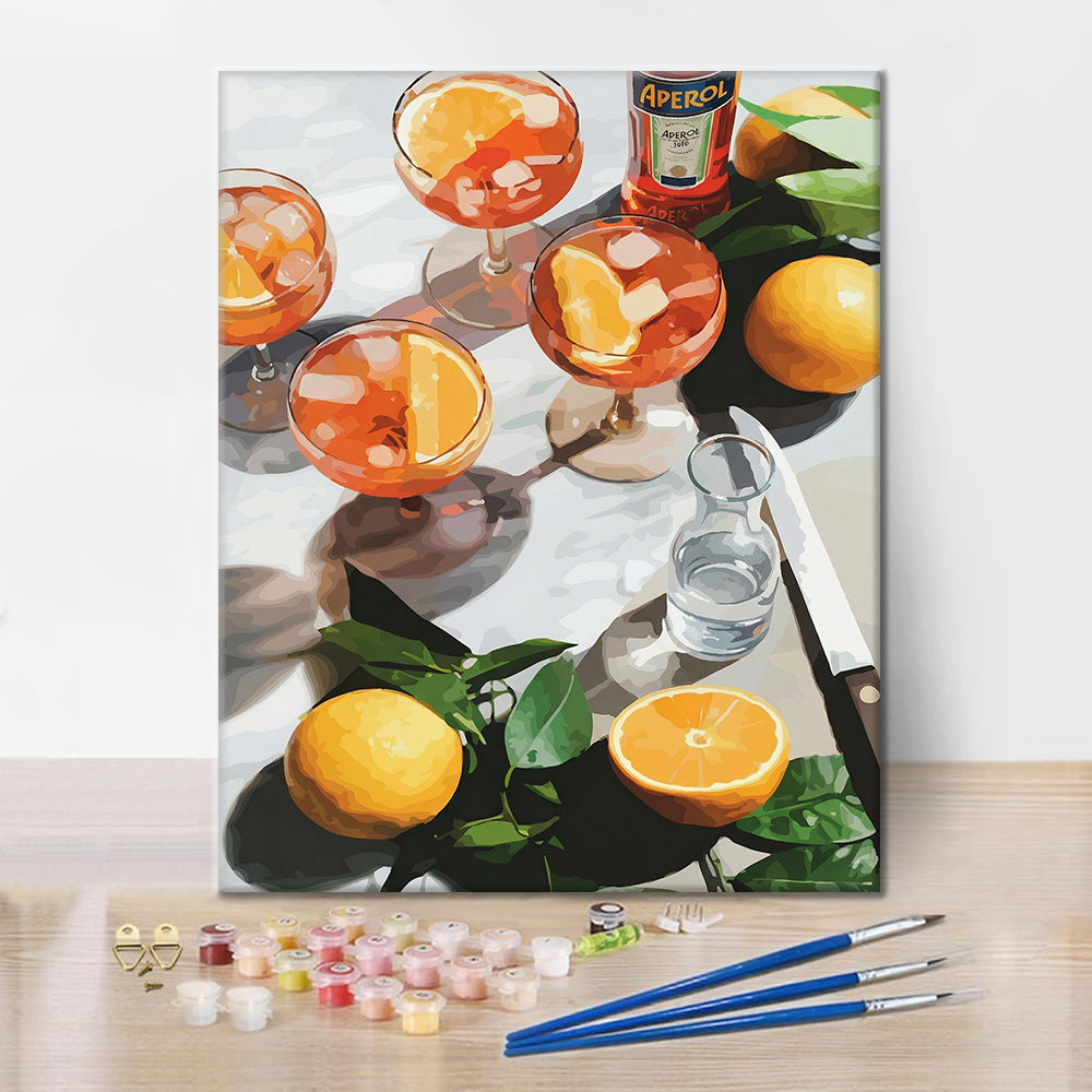 Bebidas soleadas - Pintar por números