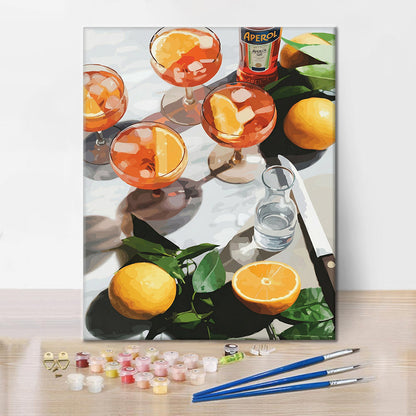 Bebidas soleadas - Pintar por números