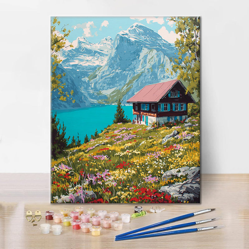 Chalet suizo - Pintar por números