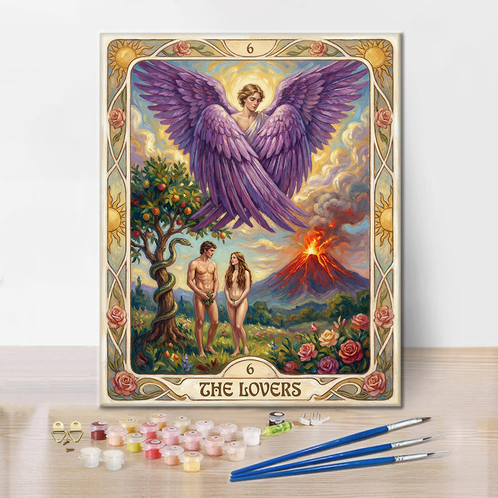 Los amantes - Pintar por números