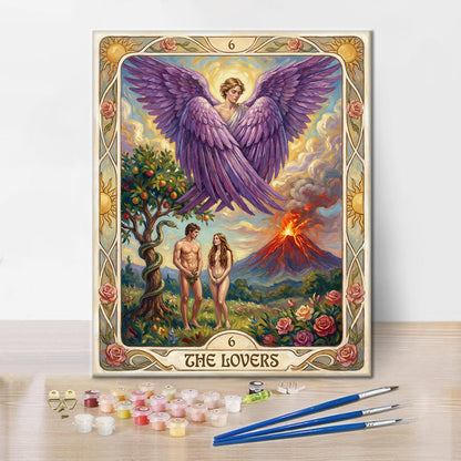 Los amantes - Pintar por números