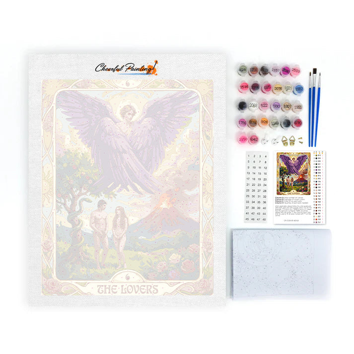 Los amantes - Pintar por números