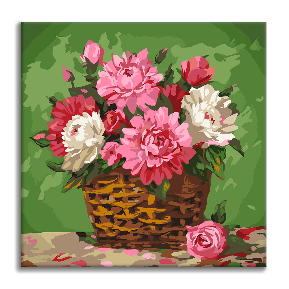 Romance floreciente - Mini pintura por números