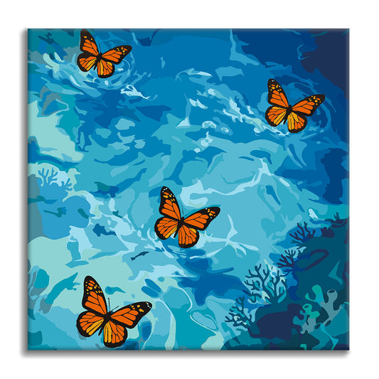 Vuelo Cerúleo - Mini Pintura por números