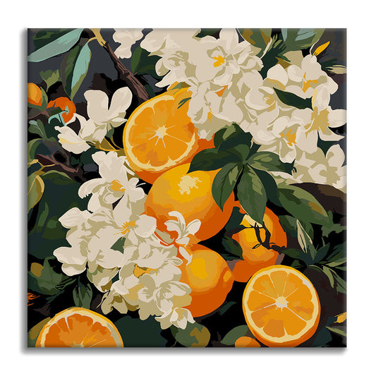 Flor de cítricos - Mini pintura por números