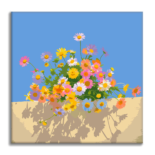Colores en flor - Mini pintura por números