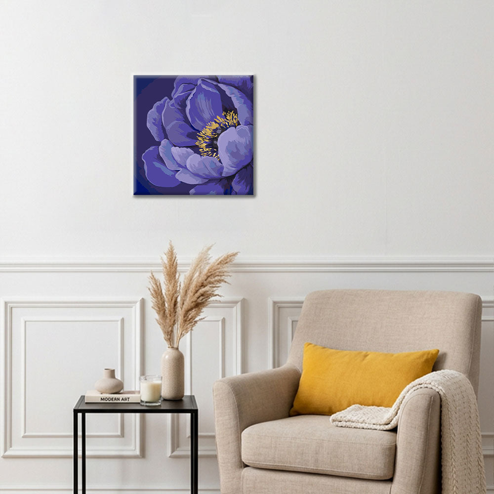 Flor de Medianoche - Mini Pintura por Números