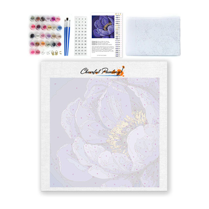 Flor de Medianoche - Mini Pintura por Números