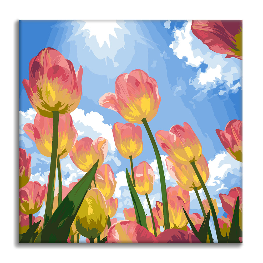 Sueño de tulipán - Mini pintura por números