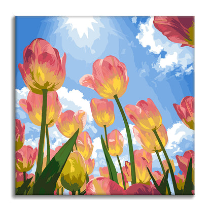 Sueño de tulipán - Mini pintura por números