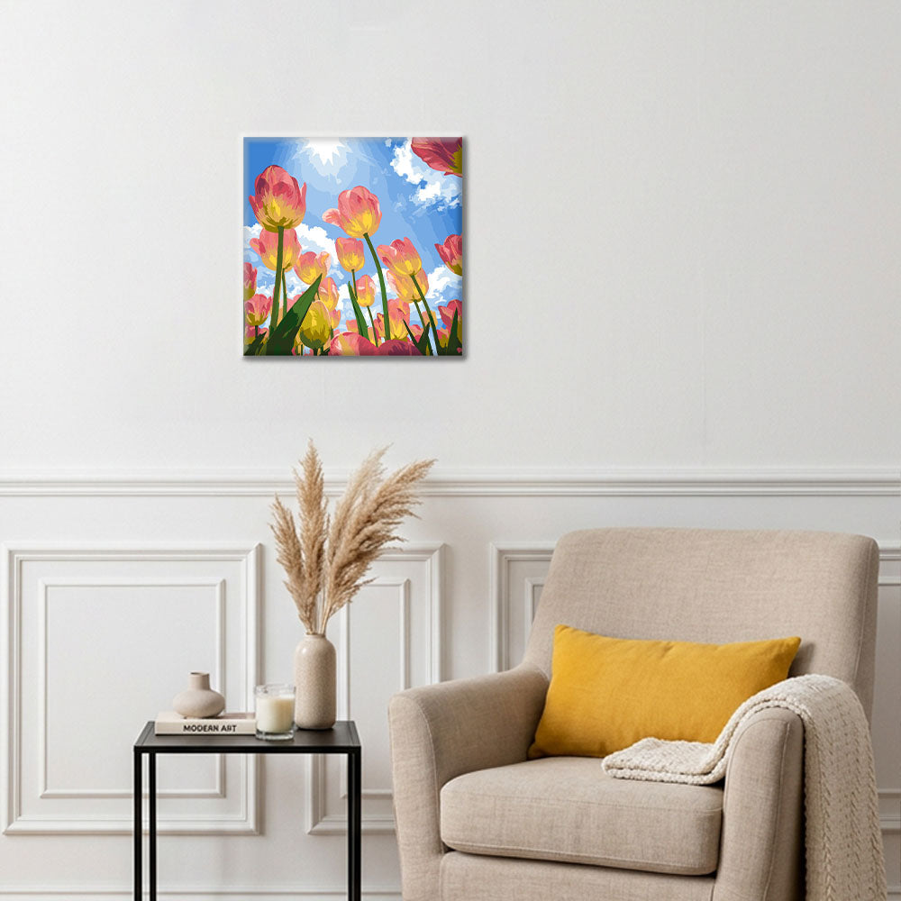Sueño de tulipán - Mini pintura por números