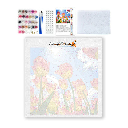 Sueño de tulipán - Mini pintura por números