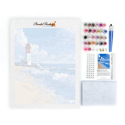 Faro - Olas - Pintura por números