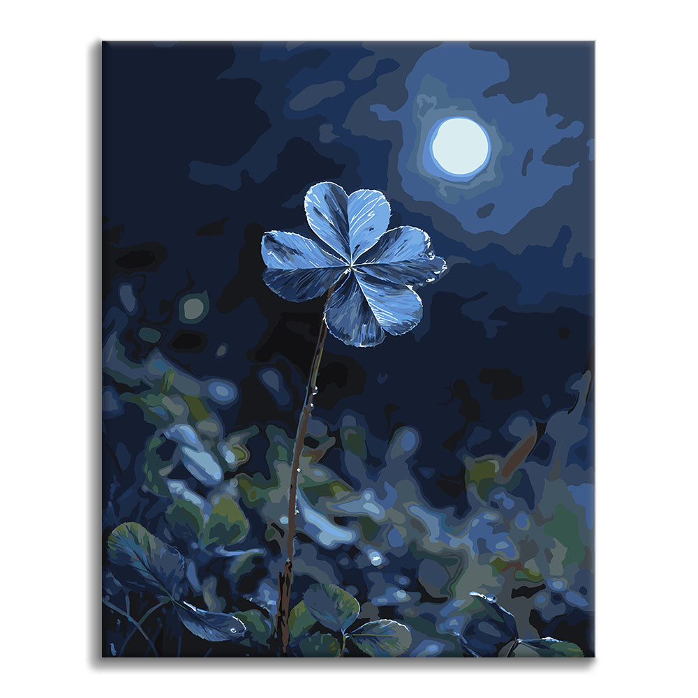 Trébol a la luz de la luna - Pintura por números