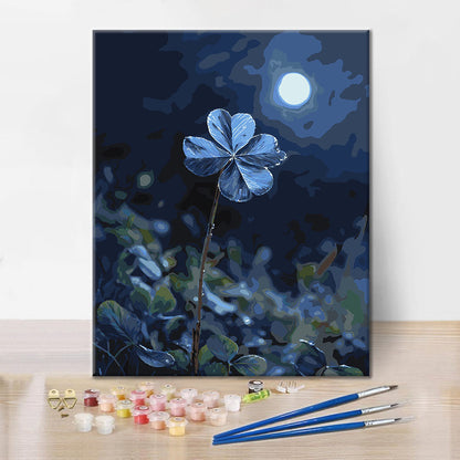 Trébol a la luz de la luna - Pintura por números