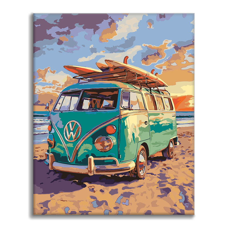 camioneta familiar - Pintar por números