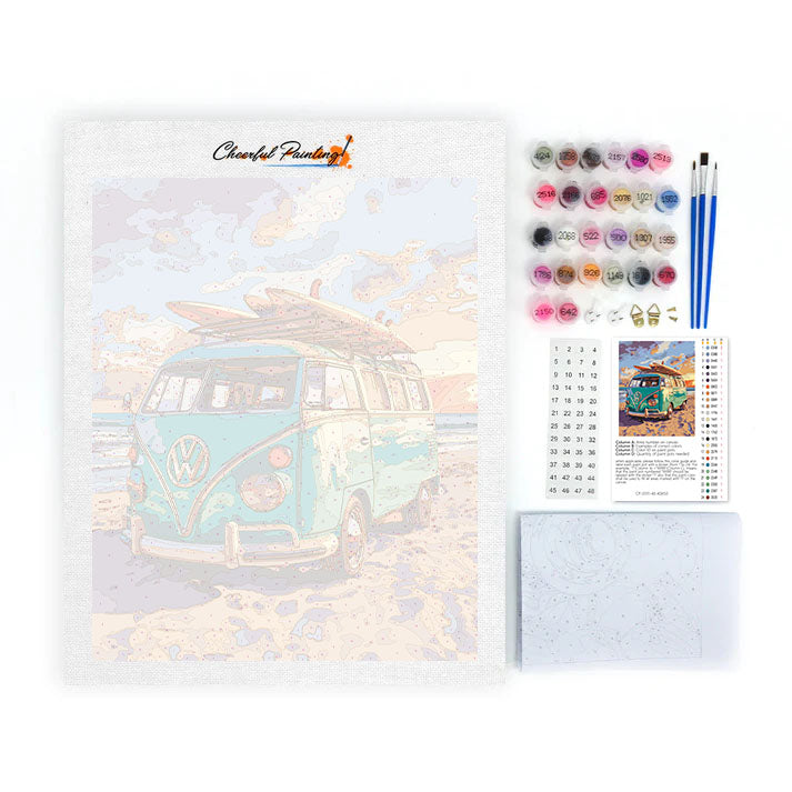 camioneta familiar - Pintar por números