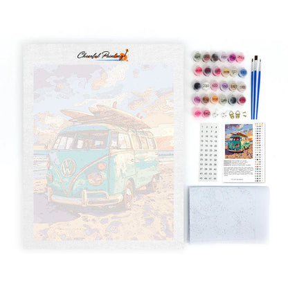 camioneta familiar - Pintar por números