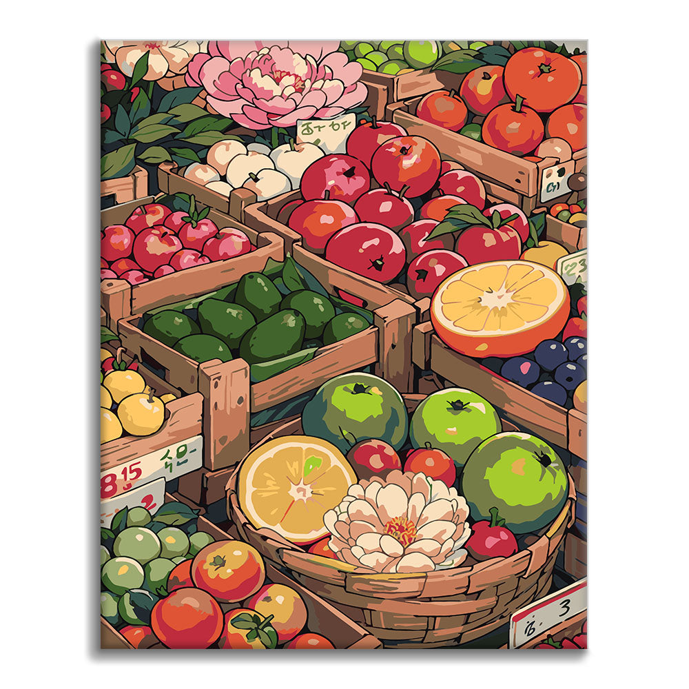 Mercado de Sunny Street I - Pinta por números