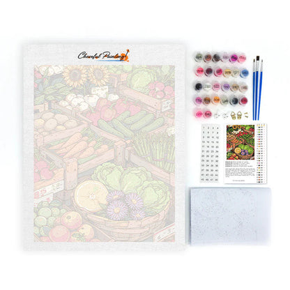 Mercado de Sunny Street III - Pinta por números