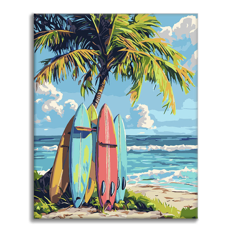 Tabla de surf - Pintar por números