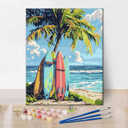 Tabla de surf - Pintar por números