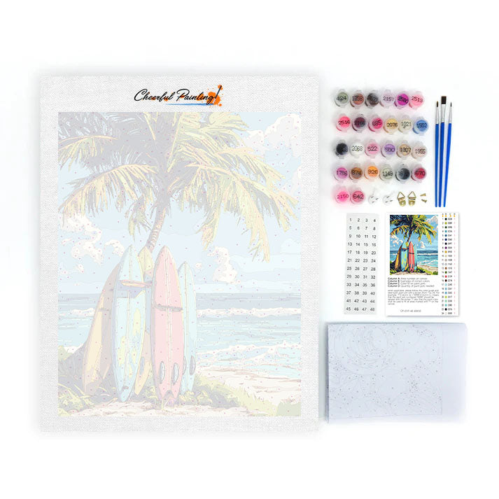 Tabla de surf - Pintar por números