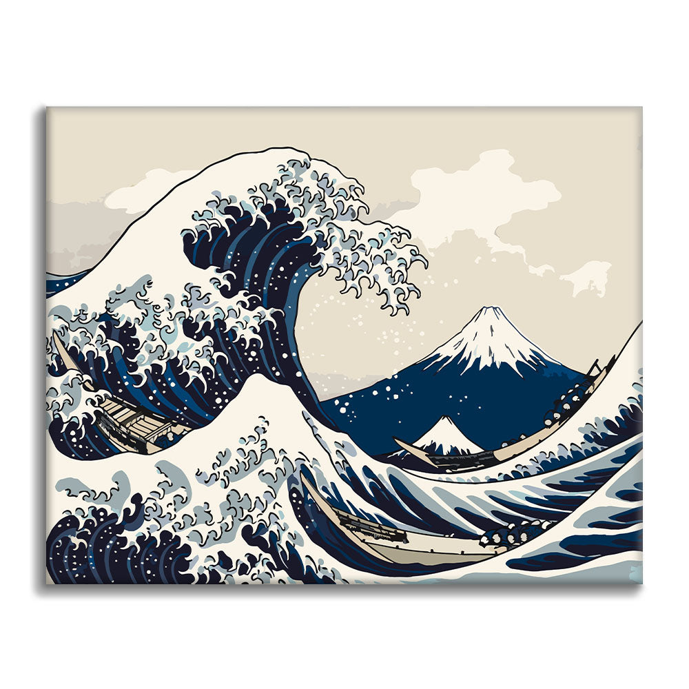 Olas y barcos - Pintura por números