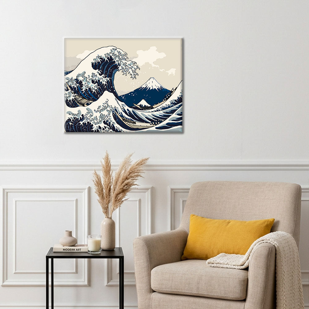 Olas y barcos - Pintura por números