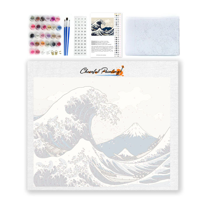 Olas y barcos - Pintura por números
