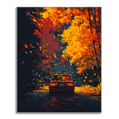 Paseo de las Hojas de Otoño - Pinta por números