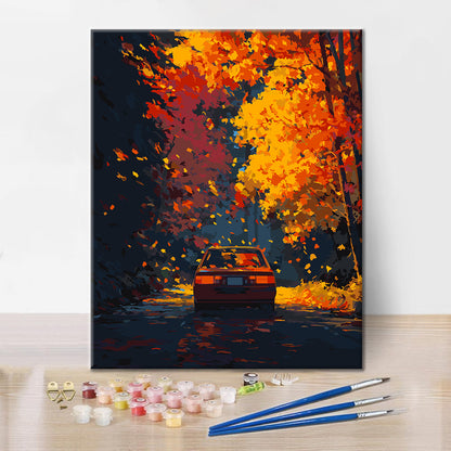 Paseo de las Hojas de Otoño - Pinta por números