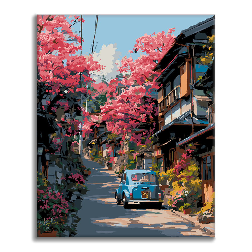 Tranvía de Blossom Street - Pintar por números