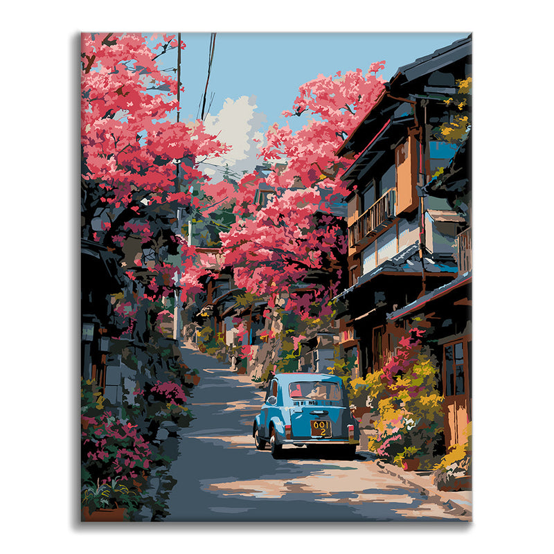 Tranvía de Blossom Street - Pintar por números