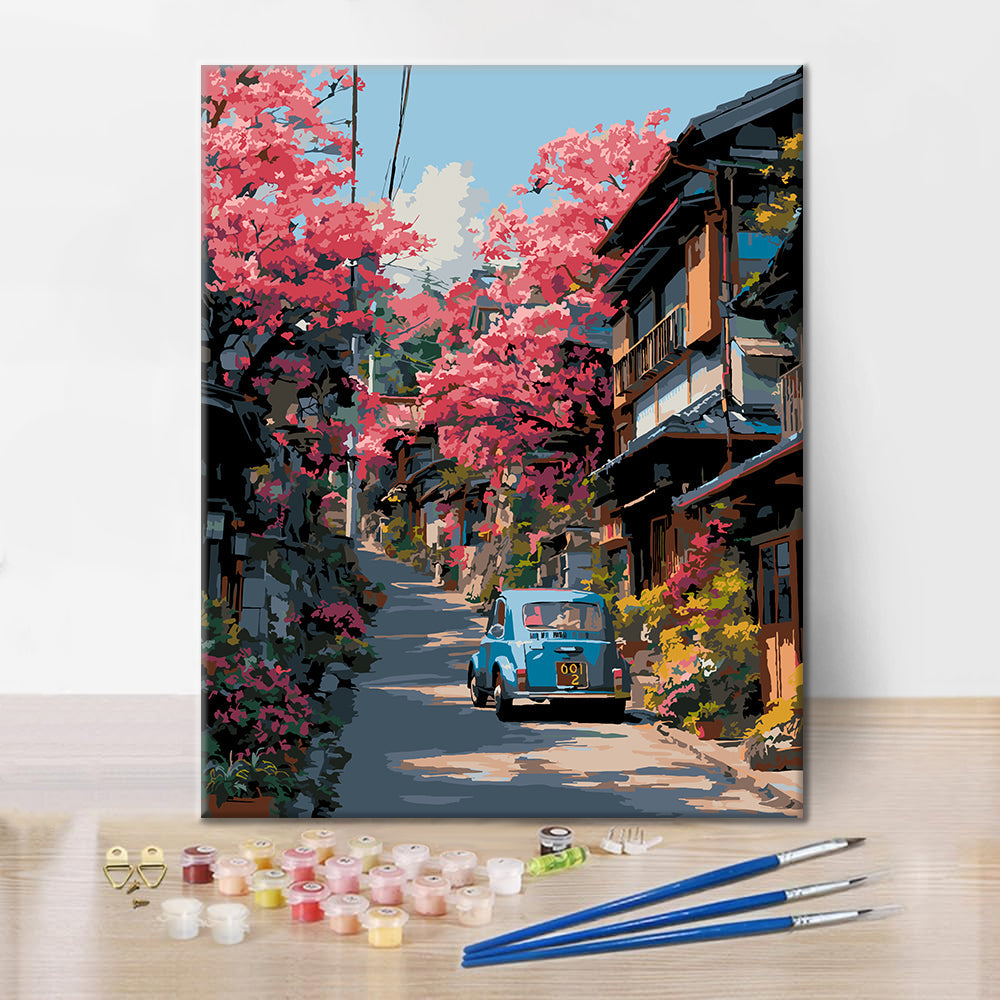 Tranvía de Blossom Street - Pintar por números