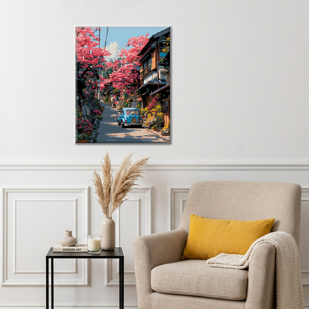 Tranvía de Blossom Street - Pintar por números