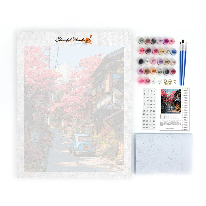 Tranvía de Blossom Street - Pintar por números