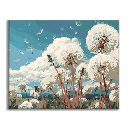Campo de dientes de león - Pintura por números