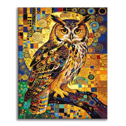 Búho Nocturno Eterno - Pintura por Números