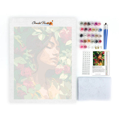 Niña de las flores - Pintura por números